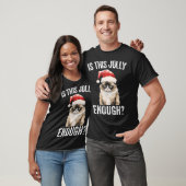 これすてきで十分なクリスマスおもしろい猫サンタ Tシャツ (ユニセックス)