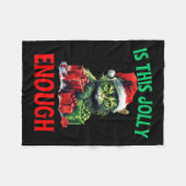 これだけすてきの猫のクリスマスの醜いXma フリースブランケット (正面(横))