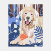 これだけの真のゴールデンレトリバーフリースブランケット フリースブランケット (正面)