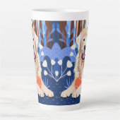 これだけの真のゴールデンレトリバーラテマグカップ カフェラテマグ (正面)