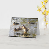 これだけ – それくらい私はあなたを愛している！ カード (黄色い花)