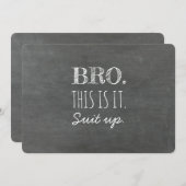 これだ – Groomsmanまおもしろいたは花婿介添人提案 招待状 (正面/裏面)