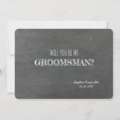 これだ – Groomsmanまおもしろいたは花婿介添人提案 招待状 (裏面)