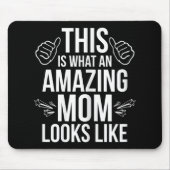 これって凄いママがおもしろいママに見える マウスパッド (正面)