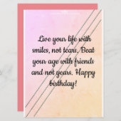 これであなたの愛する人々最高のの一日を望む (正面/裏面)