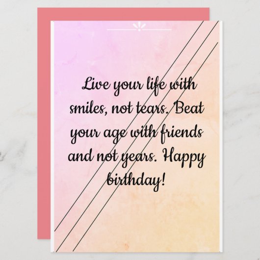 これであなたの愛する人々最高のの一日を望む (正面/裏面)