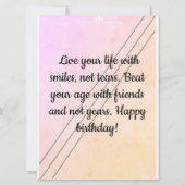 これであなたの愛する人々最高のの一日を望む (正面)