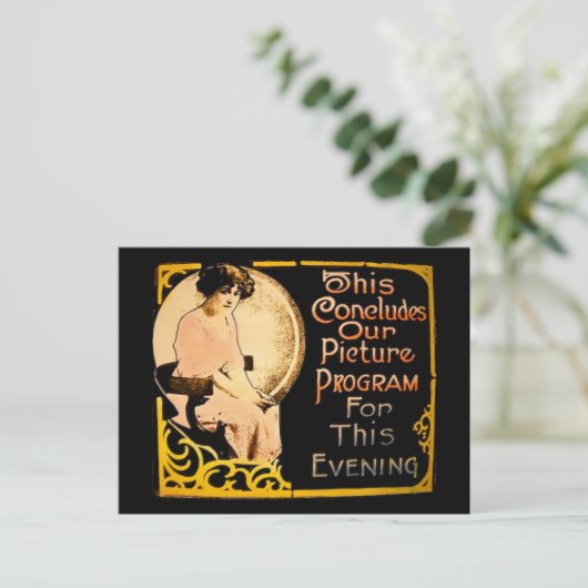 これで写真プログラムは終了だ – ヴィンテージ ポストカード (スタンド正面)