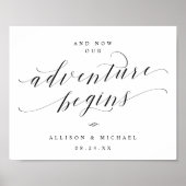 これで私たちの冒険がスクリプト披露宴の署名を開始 ポスター (正面)