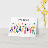 **これで離婚成立** おめでとう！ カード (黄色い花)