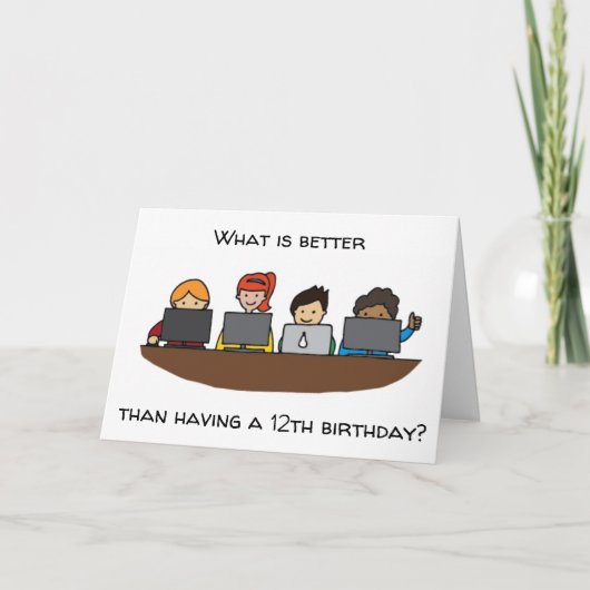 「これで、「*10代の若者*」が13誕生日 カード (正面)