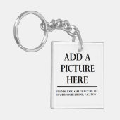 これにあなた自身のイメージおよび文字を加えて下さい キーホルダー (正面左)