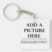 これにあなた自身のイメージおよび文字を加えて下さい キーホルダー (正面)