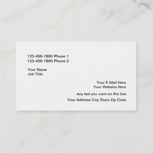 これにあなた自身のビジネスをして下さい 名刺 (裏面)