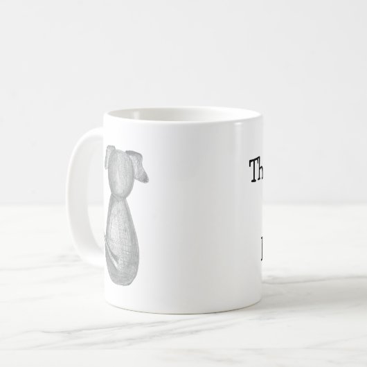 これにそれでおそらく犬の毛が-コーヒー・マグあります コーヒーマグカップ (正面左)