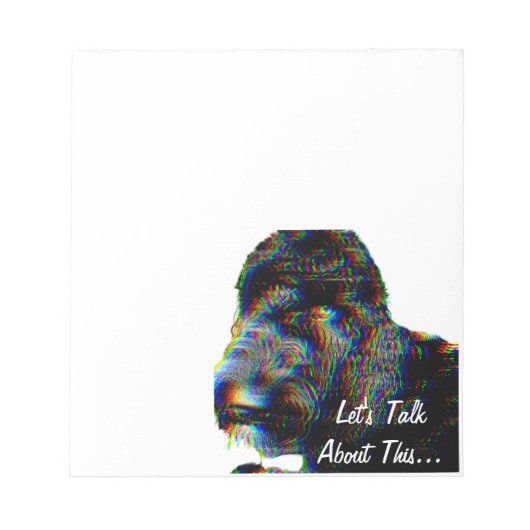 これについて話そう…メモ帳ダッキー(アヒルちゃん) ノートパッド (正面)