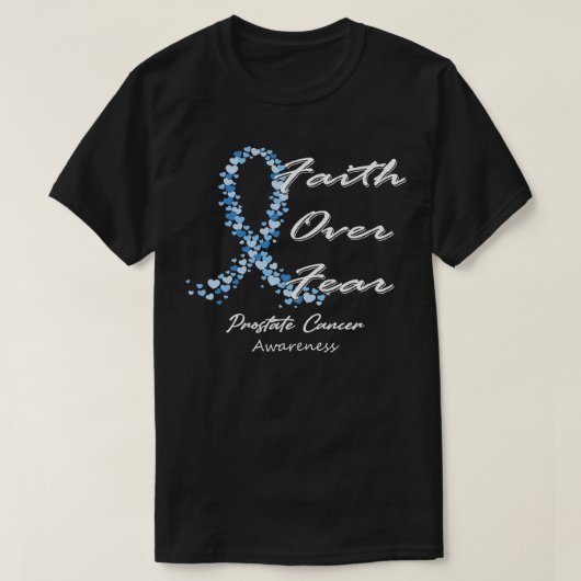 これに対する認識度に対する前立腺がん信仰 Tシャツ (デザイン正面)