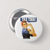 これに課税して下さい 缶バッジ (正面&裏面)