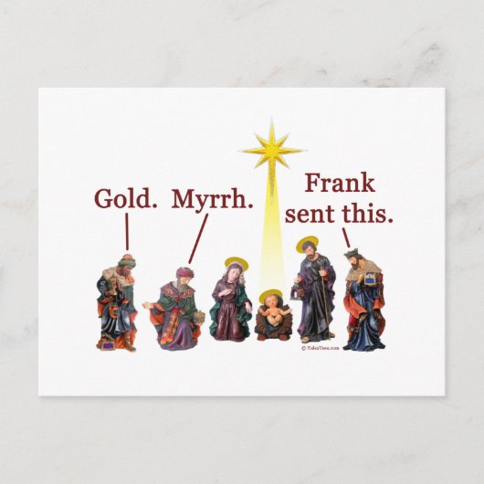 これに送られるフランク シーズンポストカード (正面)