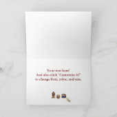 これに-クリスマスカードを送られるフランク シーズンカード (内部)