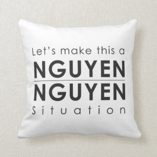 これにNguyen/Nguyenの状態の枕をしよう クッション