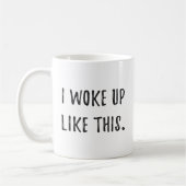 これのように目覚めました コーヒーマグカップ (左)