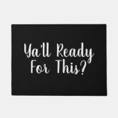 これの準備ができているか。 おもしろいな引用文 ドアマット (正面)