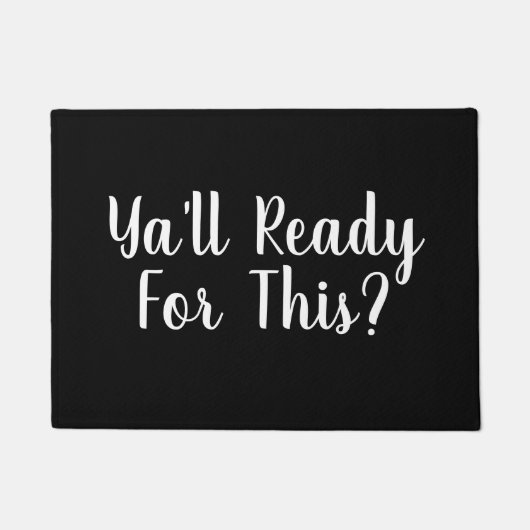 これの準備ができているか。 おもしろいな引用文 ドアマット (正面)