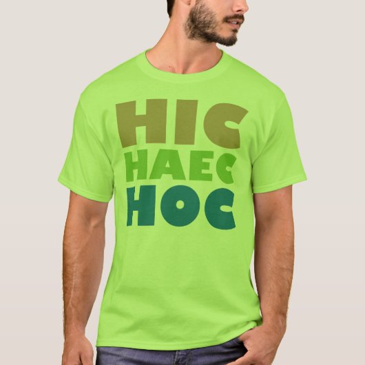 これのhic haec tシャツ (正面)