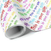 これはあなたのギフト-包装紙です ラッピングペーパー (ロールコーナー)