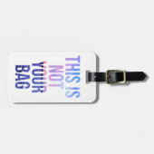 これはあなたのバッグの荷物のラベルではないです ラゲッジタグ (正面横)