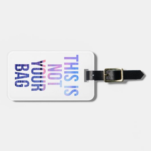 これはあなたのバッグの荷物のラベルではないです ラゲッジタグ (正面横)