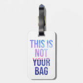 これはあなたのバッグの荷物のラベルではないです ラゲッジタグ (裏面縦)