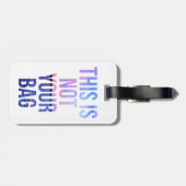 これはあなたのバッグの荷物のラベルではないです ラゲッジタグ (裏面横)