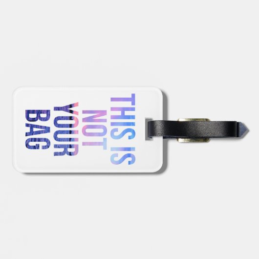 これはあなたのバッグの荷物のラベルではないです ラゲッジタグ (裏面横)