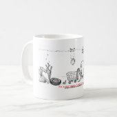 これはあなたのマグを…洗浄しなければ何が起こるかです コーヒーマグカップ (正面左)