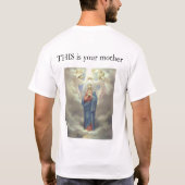 これはあなたの母ではないです Tシャツ (裏面)