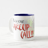 "これはあなたの目覚し"のNandayのマグです ツートーンマグカップ (正面左)