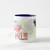 "これはあなたの目覚し"のNandayのマグです ツートーンマグカップ (中央)