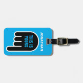 これはあなた自身の（パーソナライズ可能） ラゲッジタグ (正面横)