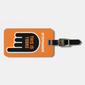 これはあなた自身の（パーソナライズ可能） ラゲッジタグ (正面横)