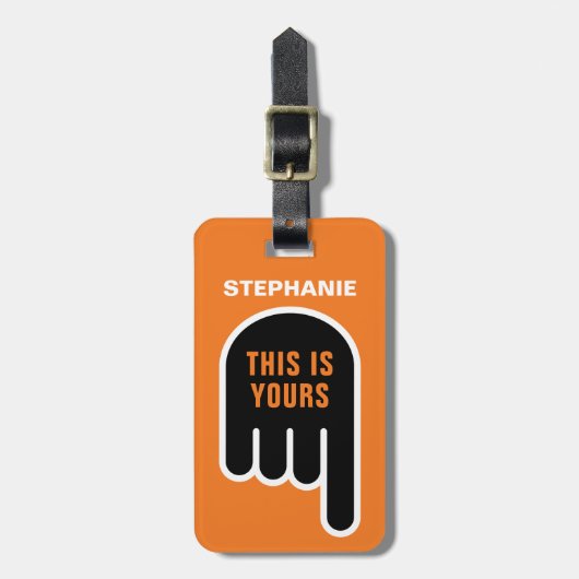 これはあなた自身の（パーソナライズ可能） ラゲッジタグ (正面縦)