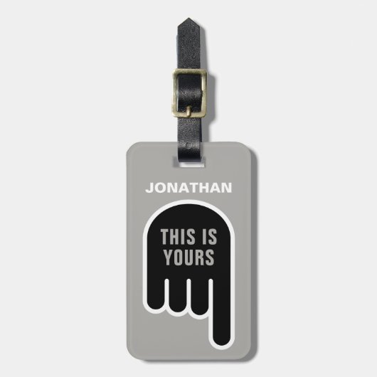 これはあなた自身の（パーソナライズ可能） ラゲッジタグ (正面縦)