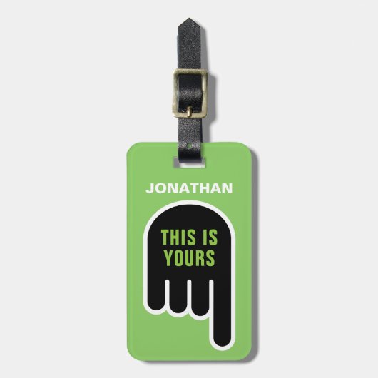 これはあなた自身の（パーソナライズ可能） ラゲッジタグ (正面縦)