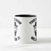 これはいかに私達ユダヤ人それワイシャツのユダヤ人のおもしろいなギフトです マグカップ (中央)