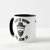 これはいかに私達ユダヤ人それワイシャツのユダヤ人のおもしろいなギフトです マグカップ (正面左)