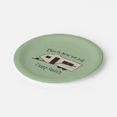 これはいかに私達ロール用紙のプレートです ペーパープレート (アングル)