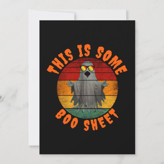 これはいくつかの怖いお化けのシート面白いヴィンテージゴーストです 招待状 (正面)