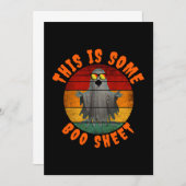 これはいくつかの怖いお化けのシート面白いヴィンテージゴーストです 招待状 (正面/裏面)