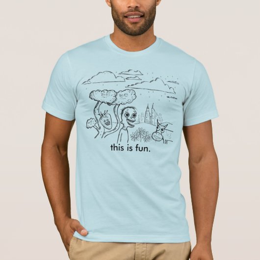 これはおもしろいです Tシャツ (正面)